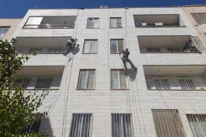 قیمت پیچ کردن نمای ساختمان با راپل