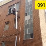 نصب لوله پلیکا روی ارتفاع نمای ساختمان