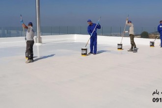 رفع ترک پشت بام سیمانی و ترک گیری روی سیمان پشت بام ساختمان