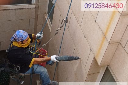 کار در ارتفاع در رشت و گیلان ، خدمات کار در ارتفاع بدون داربست رشت و گیلان
